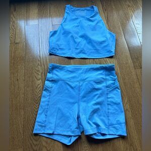 Outdoor Voices "Zoom" Top and Shorts Set